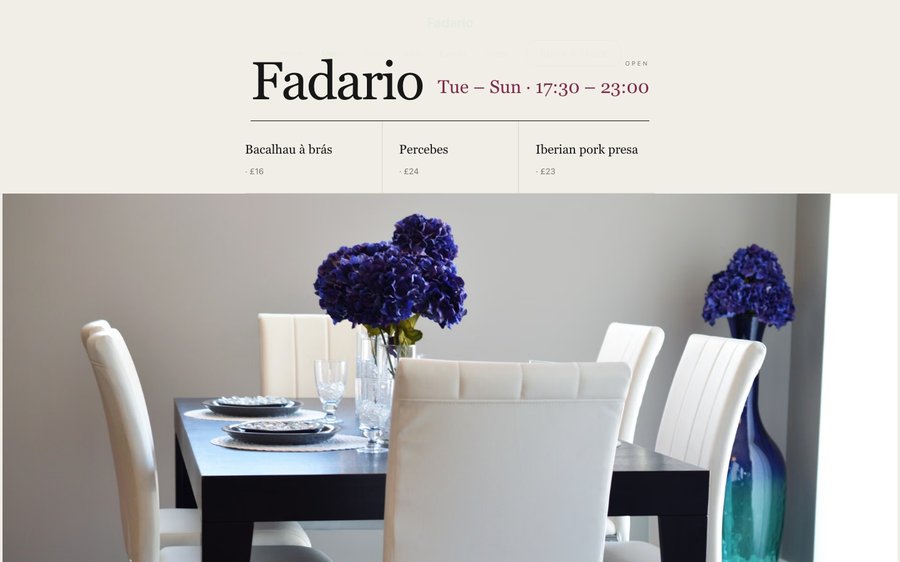 Fadario template