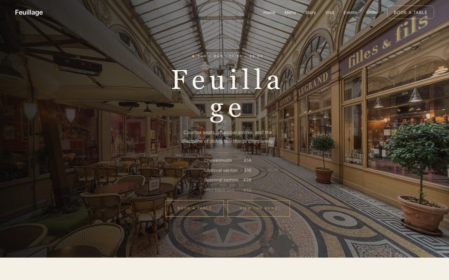 Feuillage template