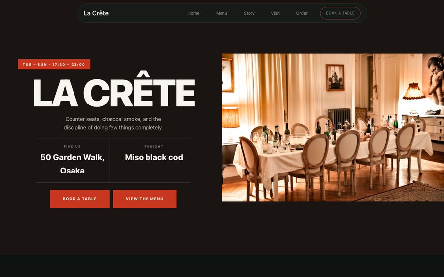 La Crête template