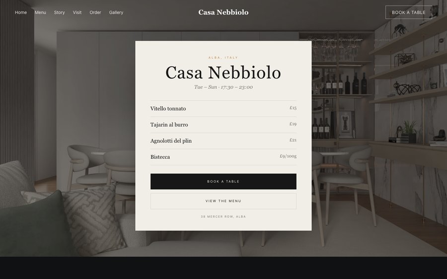 Casa Nebbiolo template