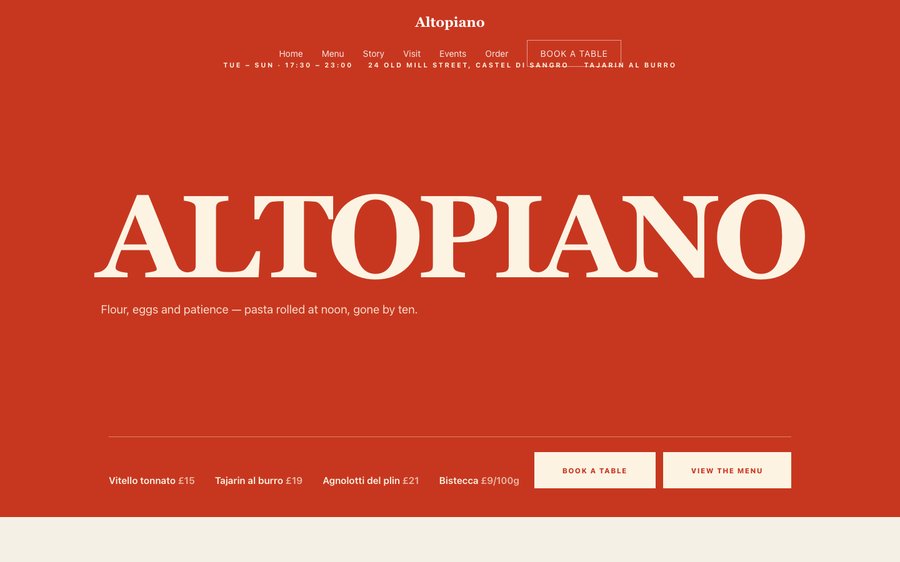 Altopiano template