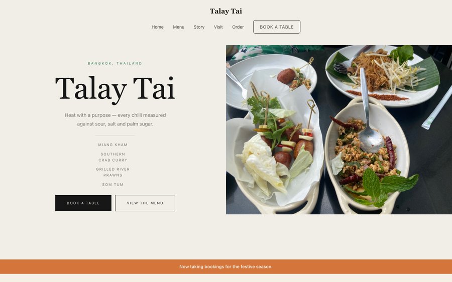 Talay Tai template